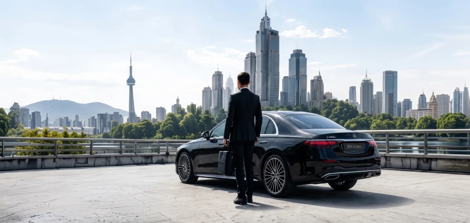 Professional chauffeur Montreal luxury corporate transfer