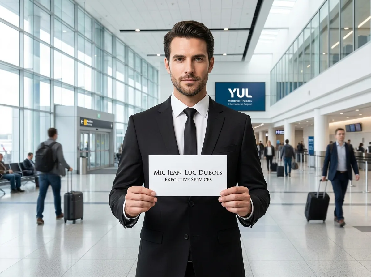 Premium limousine transfer service at YUL Montreal airport
